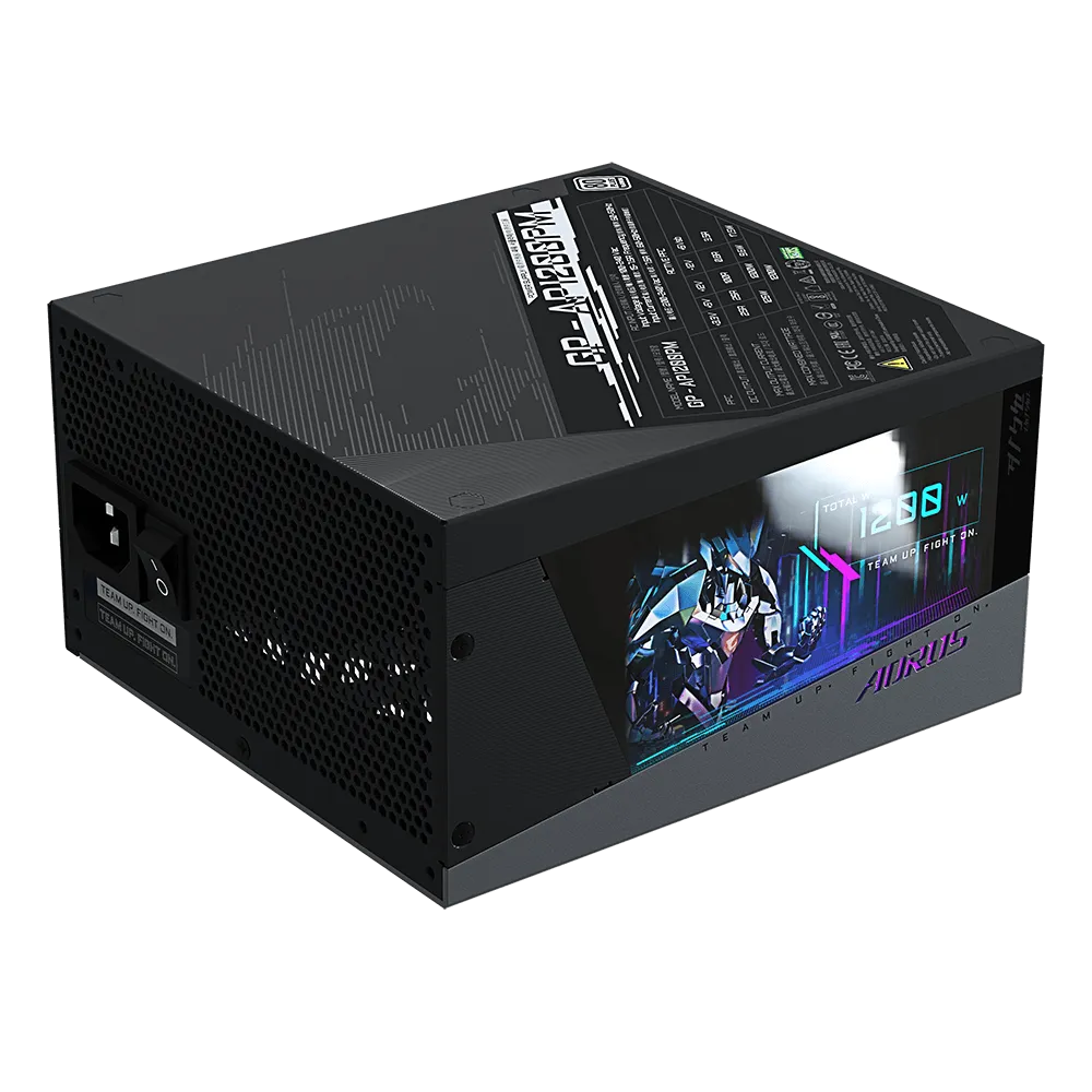 Gigabyte Aorus gp-AP1200PM 1200w 80plus Platinum Modular + digital LCD - Image 3