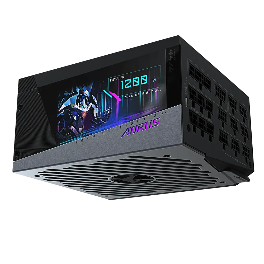 Gigabyte Aorus gp-AP1200PM 1200w 80plus Platinum Modular + digital LCD - Image 4