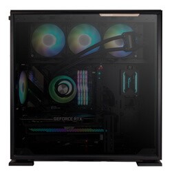 In Win 315 blacK full tower chassis - with 3x tempered glass panels - Image 2