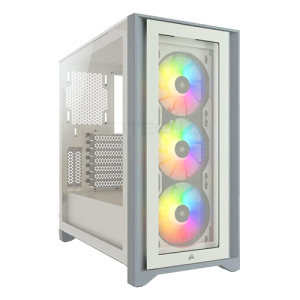iCUE 5000X RGB Tempered Glass Mid-Tower ATX PC Smart Case — White