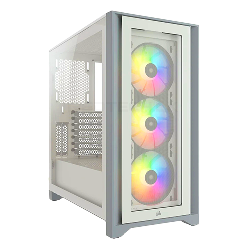 iCUE 5000X RGB Tempered Glass Mid-Tower ATX PC Smart Case — White