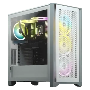 4000D AIRFLOW Tempered Glass Mid-Tower ATX Case — White