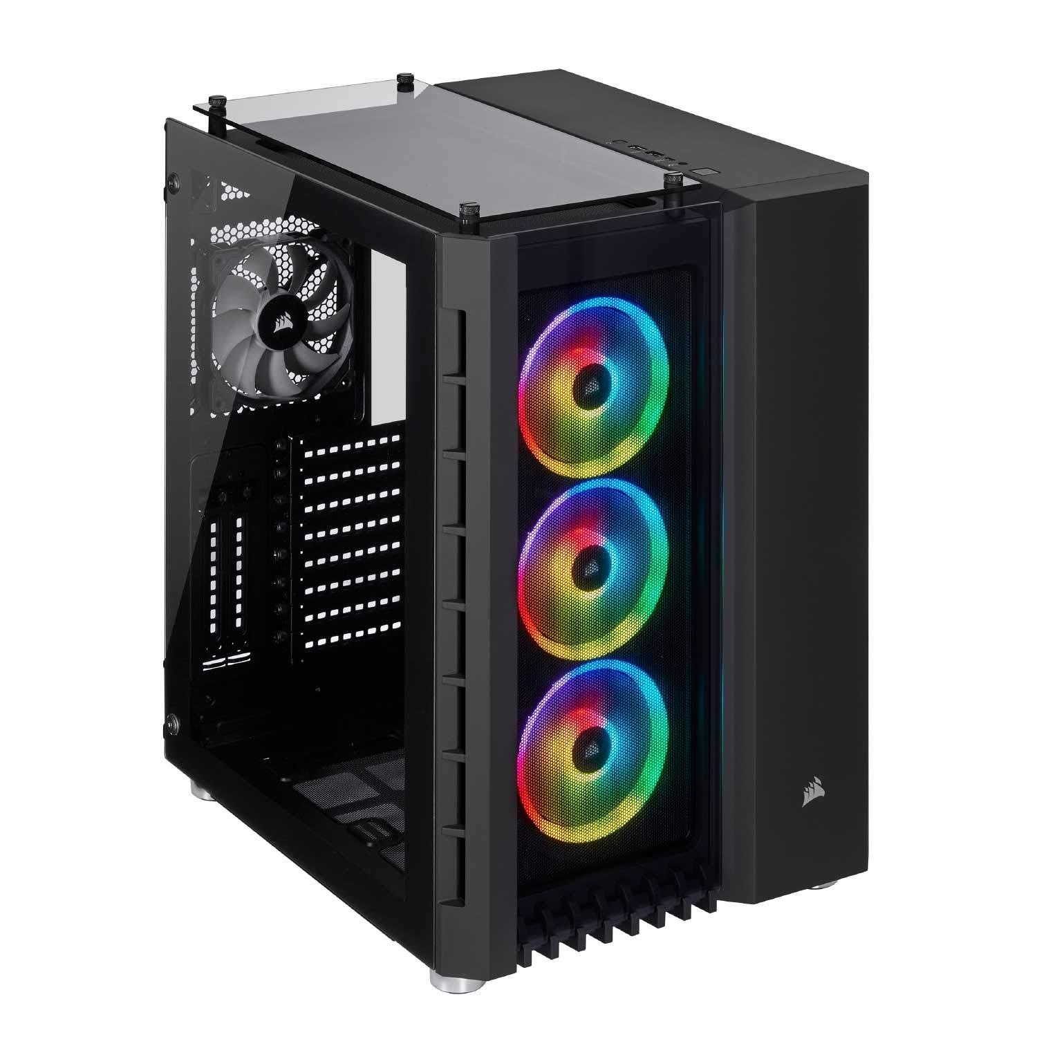 CORSAIR Crystal Series 680X RGB ATX High Airflow Tempered Glass Smart Case — Black